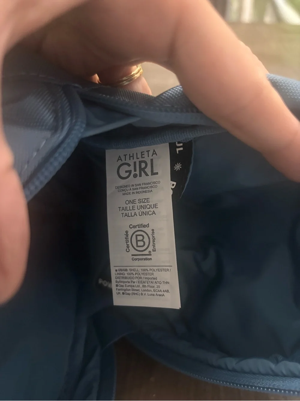 Athleta Girl Dusty Blue Mini Backpack OSFM